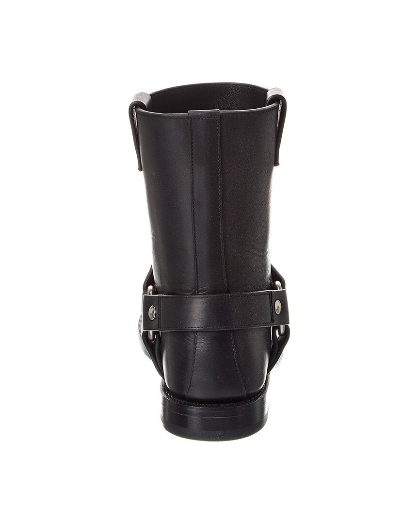 Loewe Campo Leather Biker Boot