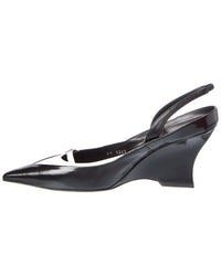 Givenchy Raven Leather Slingback Pump