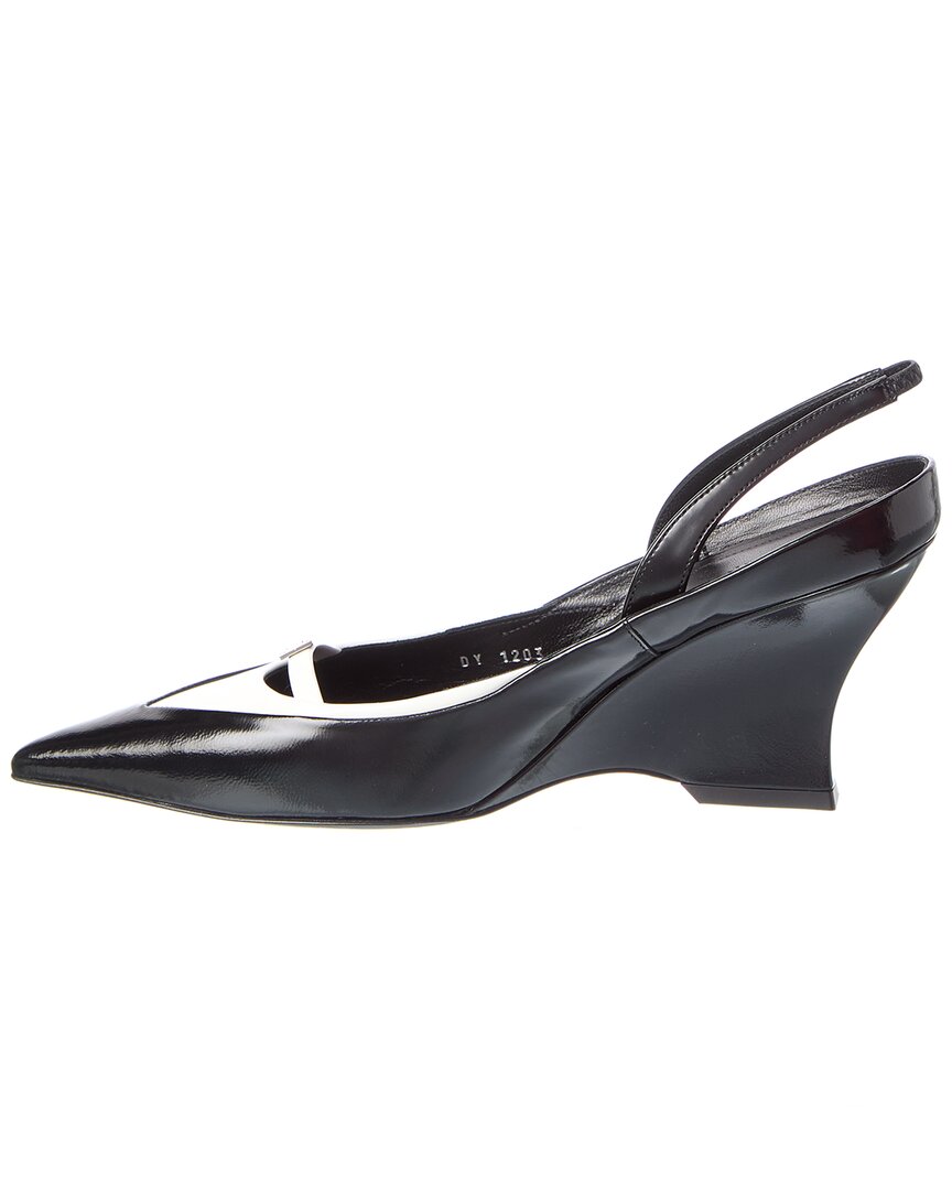 Givenchy Raven Leather Slingback Pump