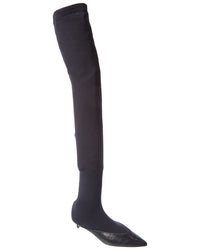 Givenchy Givenchy Jersey & Leather Over-The-Knee Boot