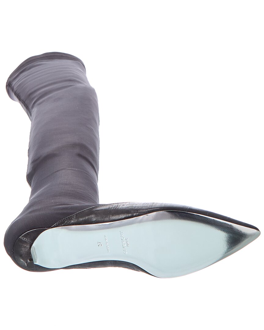 Givenchy Givenchy Jersey & Leather Over-The-Knee Boot
