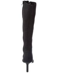 Givenchy Lace-Up Leather-Trim Knee-High Boot
