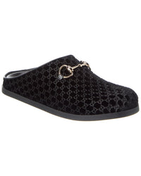Gucci Horsebit Gg Velvet Mule