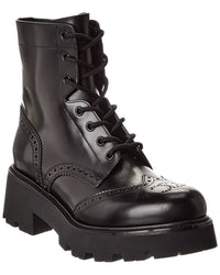 CELINE Celine Triomphe Leather Boot