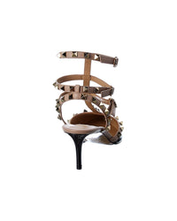 Valentino Rockstud Caged 65 Patent Ankle Strap Pump