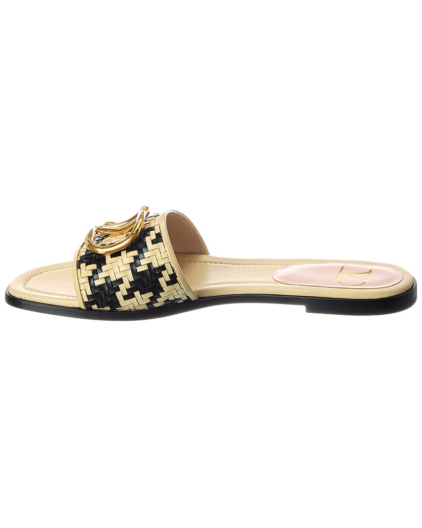 Valentino Vlogo Signature Leather Sandal