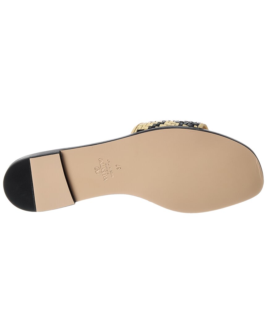 Valentino Vlogo Signature Leather Sandal