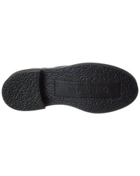 Valentino Vlogo Leather Loafer
