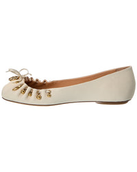 Chloe Charms Leather Ballerina Flat