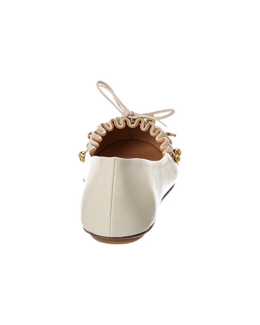 Chloe Charms Leather Ballerina Flat