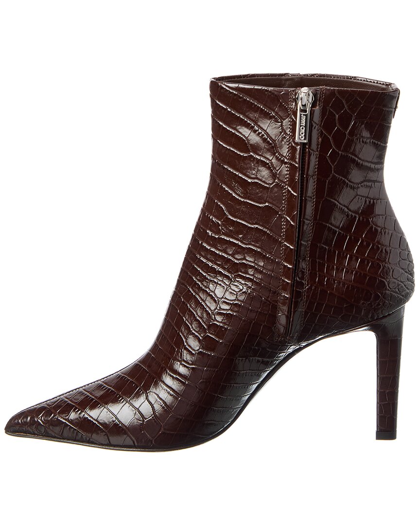 Jimmy Choo Jimmy Choo Frankie Ab 85 Croc-Embossed Leather Bootie