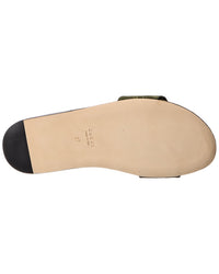 Gucci Horsebit Gg Canvas Sandal