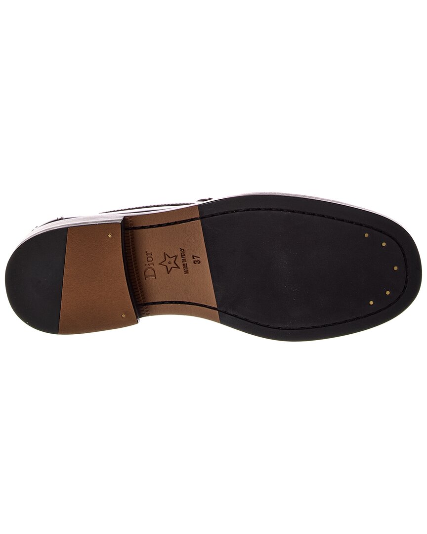 Dior Emblem Leather Loafer