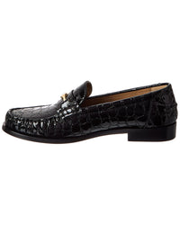 Ferragamo Harry Croc-Embossed Leather Loafer