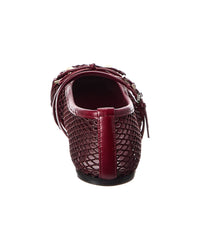 Gucci Horsebit Mesh & Leather Ballet Flat