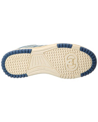 Gucci Re-Web Gg Denim & Leather Sneaker
