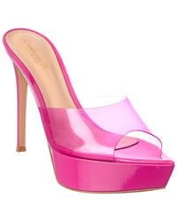 Gianvito Rossi Betty 125 Patent & Vinyl Platform Sandal