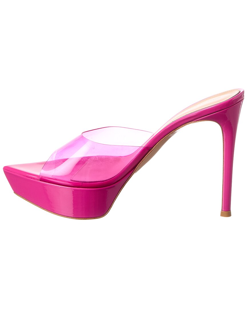 Gianvito Rossi Betty 125 Patent & Vinyl Platform Sandal