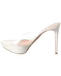 Gianvito Rossi Betty 85 Patent & Vinyl Platform Sandal