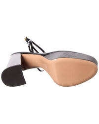 Gianvito Rossi Dua 70 Patent & Vinyl Platform Pump