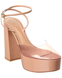 Gianvito Rossi Dua 70 Patent & Vinyl Platform Pump