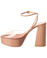 Gianvito Rossi Dua 70 Patent & Vinyl Platform Pump