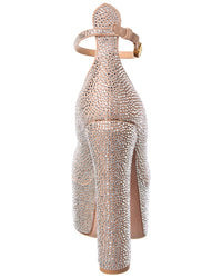 Valentino Tan-Go 155 Embellished Suede Platform Pump