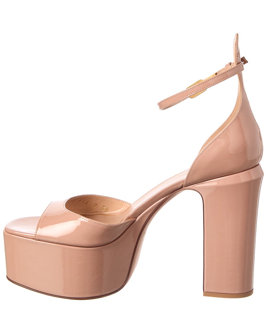 Valentino Tan-Go 155 Patent Platform Sandal