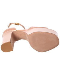 Valentino Tan-Go 155 Patent Platform Sandal