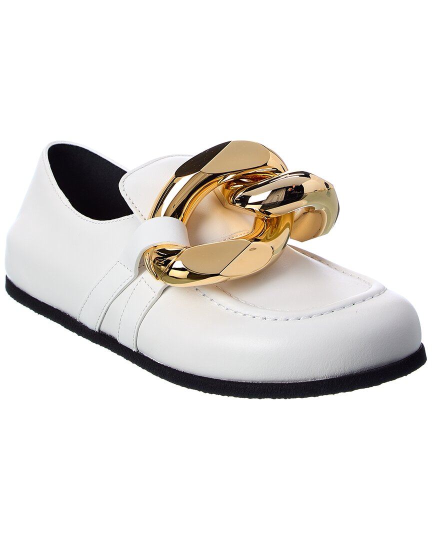 Jw Anderson Chain Leather Loafer White 36