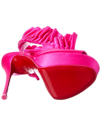 Christian Louboutin Froufrou Alta 150 Satin & Vinyl Platform Sandal