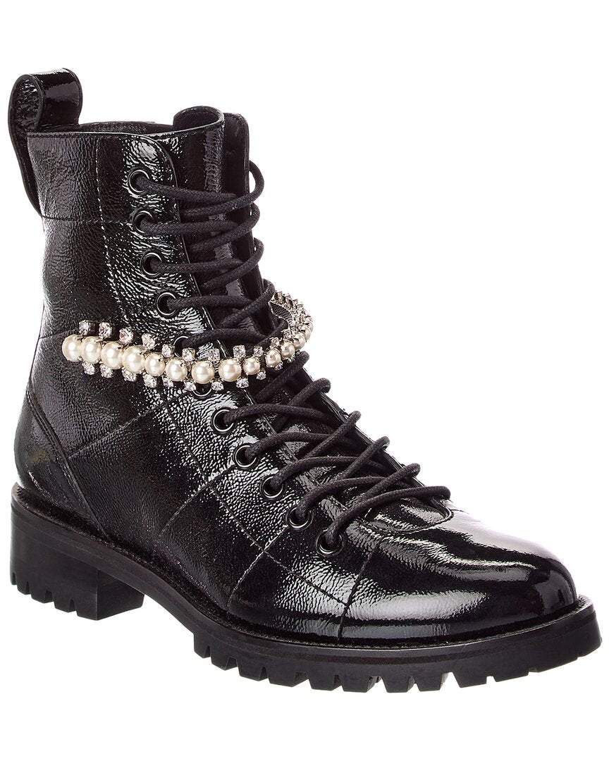 Jimmy Choo Jimmy Choo Cruz Leather Combat Boot