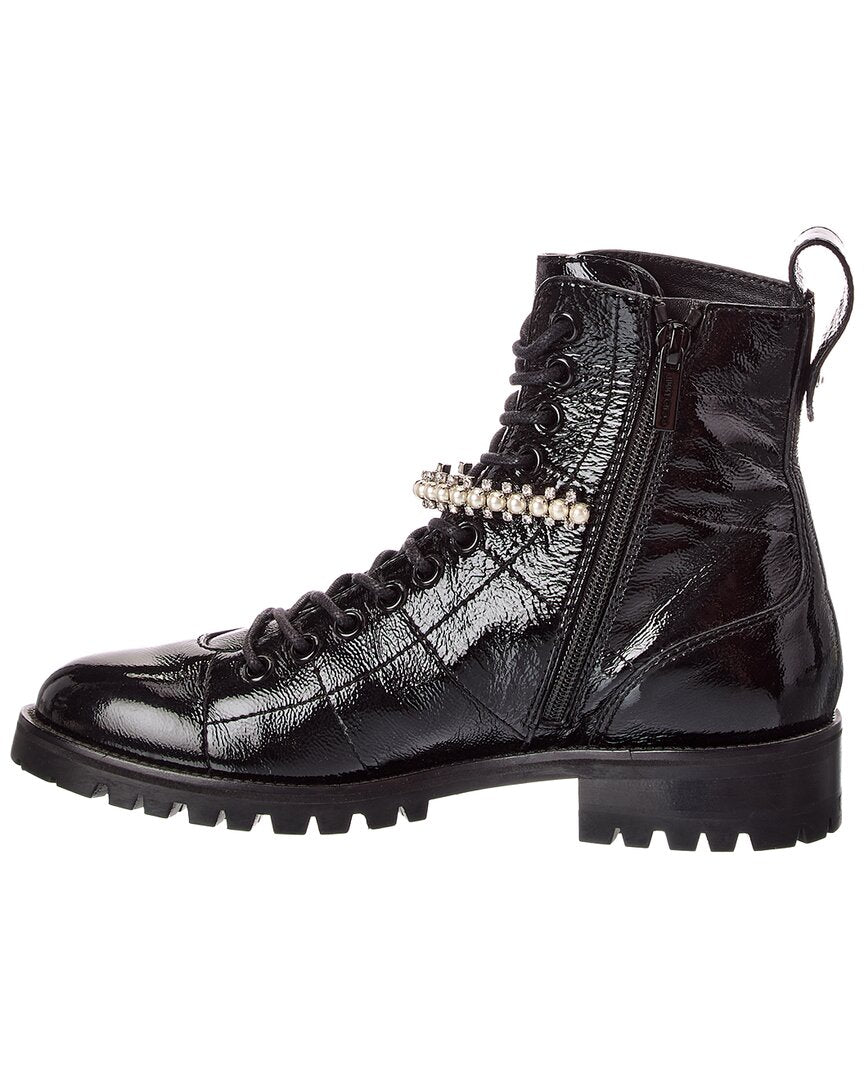 Jimmy Choo Jimmy Choo Cruz Leather Combat Boot