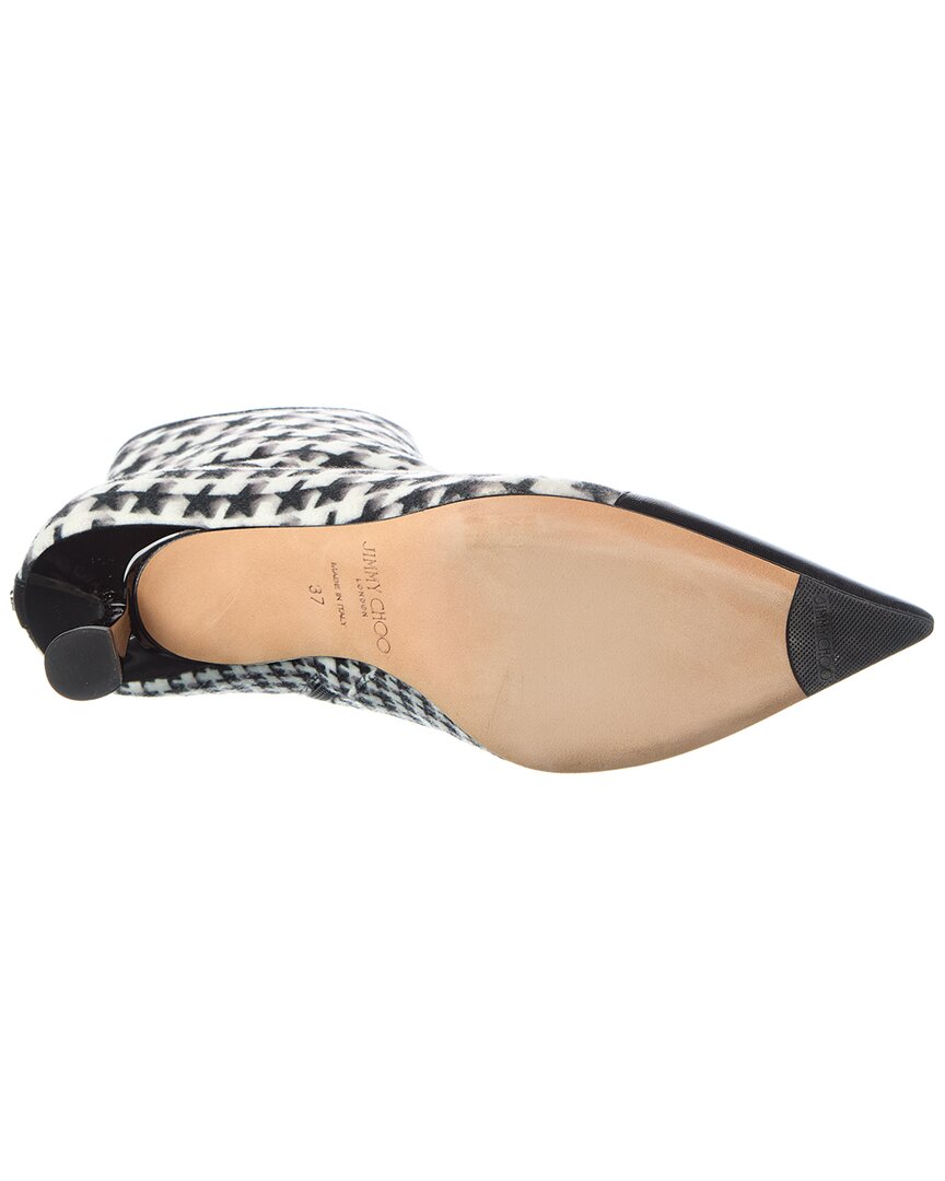 Jimmy Choo Jimmy Choo Kix/Z Leather-Trim Bootie