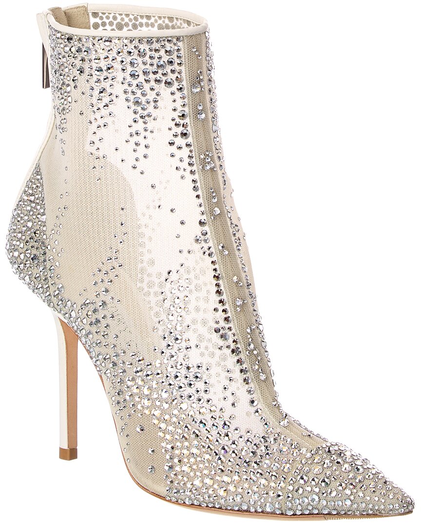 Jimmy Choo Jimmy Choo Gardenia 100 Crystal Mesh Boot