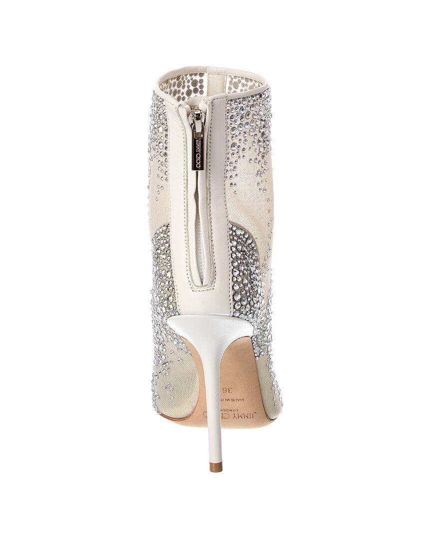 Jimmy Choo Jimmy Choo Gardenia 100 Crystal Mesh Boot