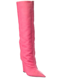 Dnu Pack Jimmy Choo Blake 110 Velvet Wedge Knee-High Boot