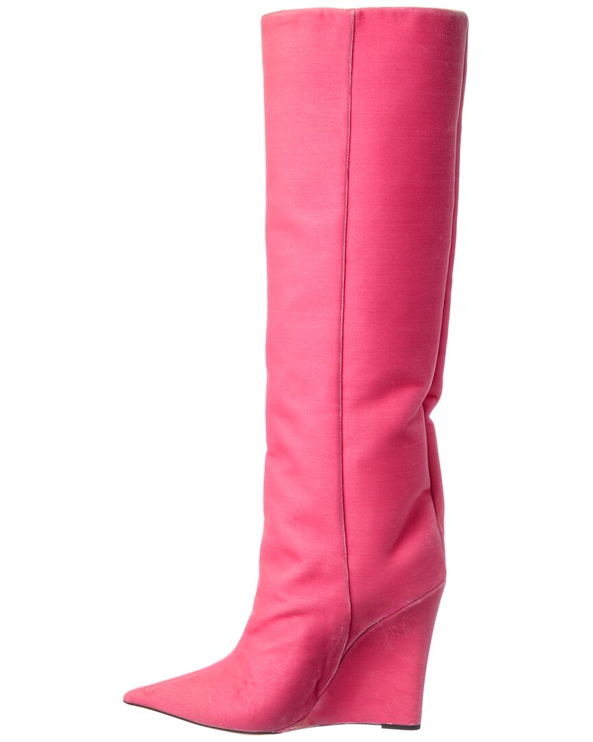 Dnu Pack Jimmy Choo Blake 110 Velvet Wedge Knee-High Boot