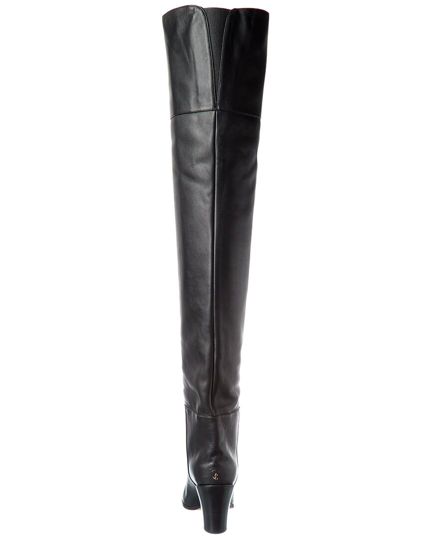 Jimmy Choo Maceo 85 Leather Over-The-Knee Boot