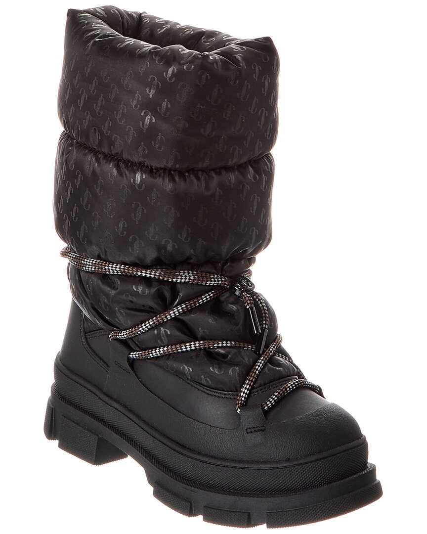 Jimmy Choo Yeda Puffy Nylon & Leather Boot