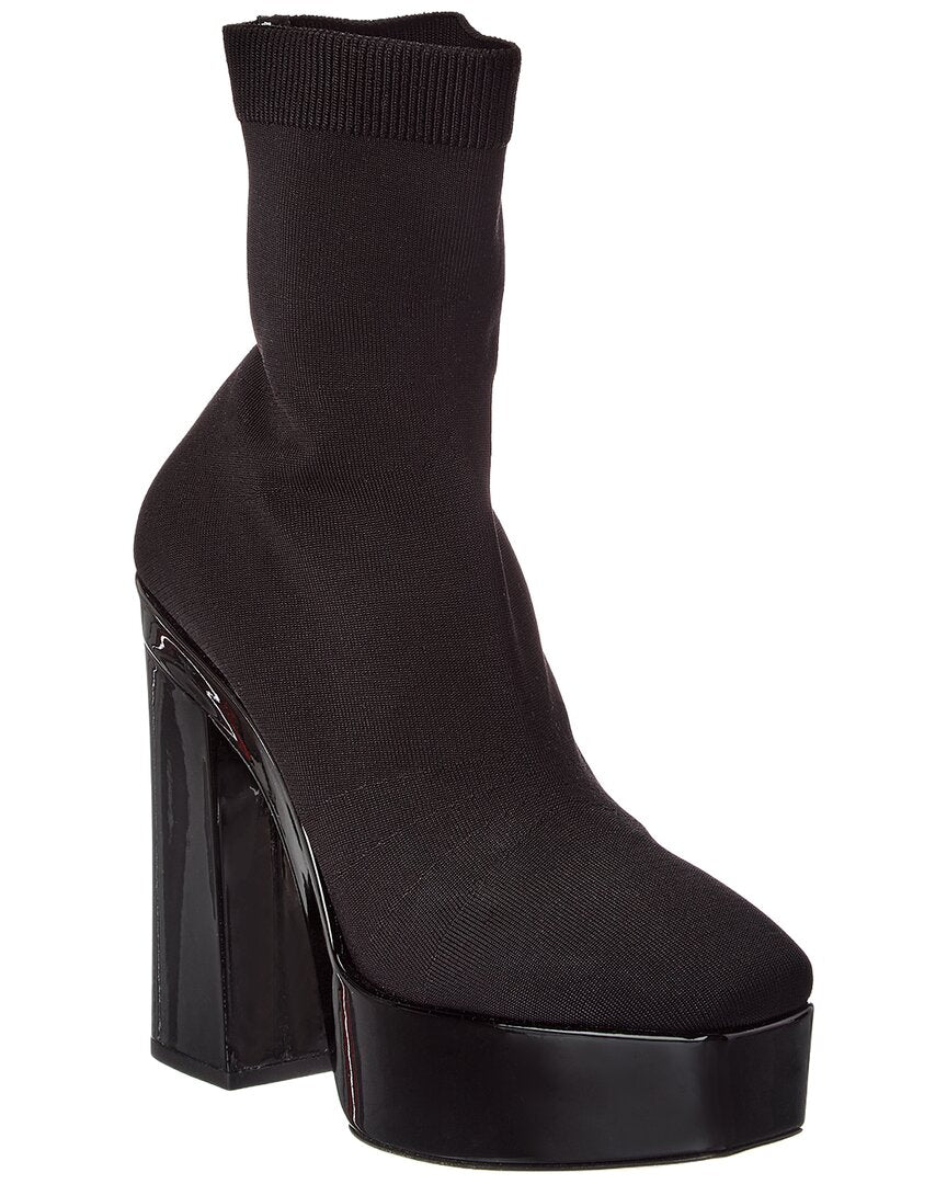Jimmy Choo Jimmy Choo Giome 140 Knit & Patent Platform Over-The-Knee Boot