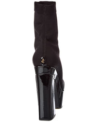 Jimmy Choo Jimmy Choo Giome 140 Knit & Patent Platform Over-The-Knee Boot
