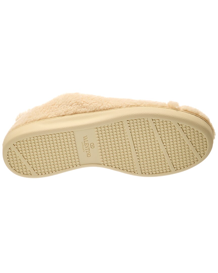 Valentino Vlogo Signature Shearling Sneaker