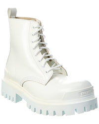 Balenciaga Strike Leather Boot White