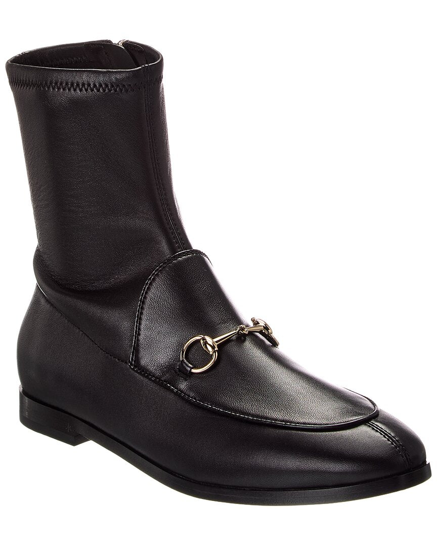 Gucci Jordaan Leather Bootie