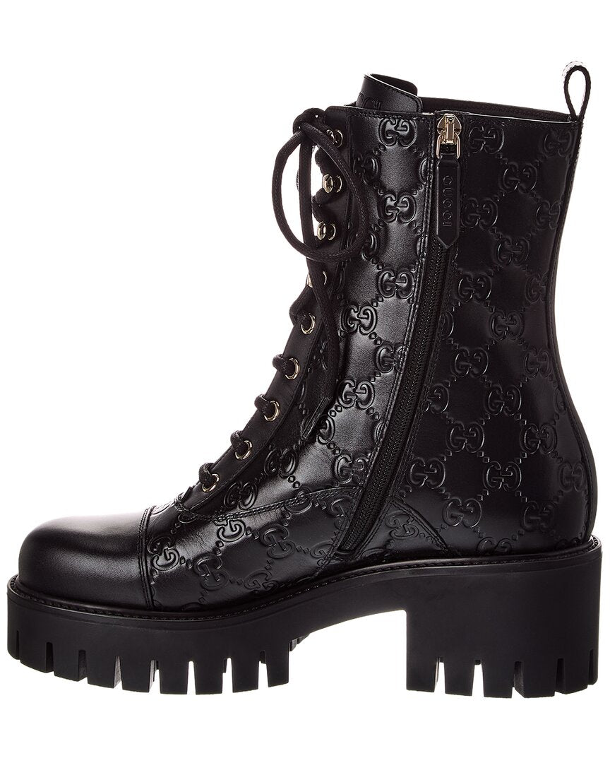 Gucci Gg Leather Bootie