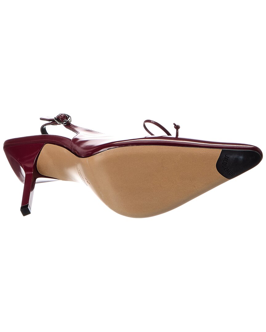 Jacquemus Cubisto Leather Slingback Pump