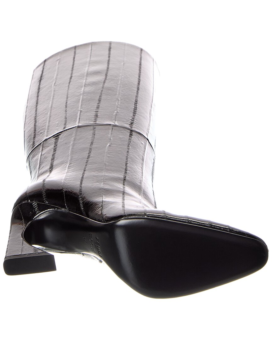 FENDI Fendi Arco Leather Knee-High Bootie