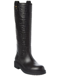 FENDI Fendi Filo Ff Leather Knee-High Boot