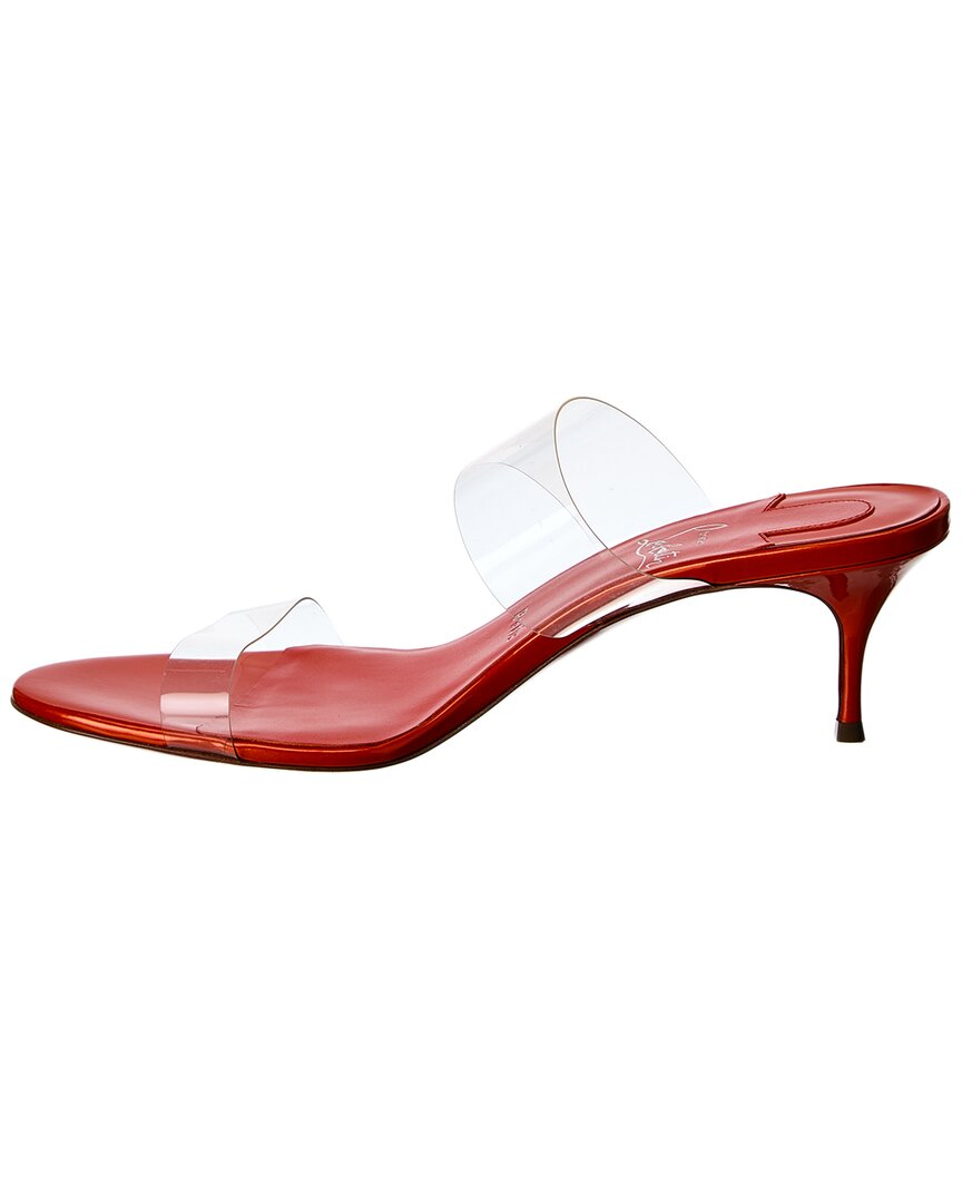 Christian Louboutin Just Nothing 55 Vinyl & Leather Sandal